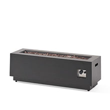 Christopher Knight Home Wellington Outdoor 50,000 BTU Rectangular Fire Pit (No Tank Holder) - Brushed Brown