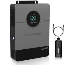 ECO-WORTHY Liber 10000W DC 48V UL1741 Solar Inverter,AC Output 120V/240V,Support Parallel,Built-in 2 MPPT Solar Controllers,Max 200A Battery Charging,Parallel Up to 6 Units 48V Inverter Charger