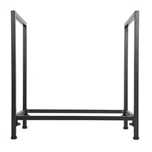 DJVHSRI Firewood Holder Indoor Outdoor Firewood Rack Wrought Iron Fireplace Log Wood Storage Holder Stand Black Log Organizer Rack Fireplace Accessories Indoor/Outdoor Firewood R,