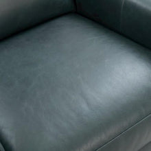 Starlight Canyon Home Leather-Upholstered Recliner with Push-Thru-Arms, Wall Hugger Reclining Chair for Living Room or Adults, Roma Bluegray