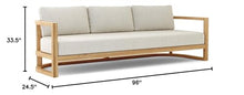 Anderson Teak Junus 3-Seat Sofa (Linen Natural)