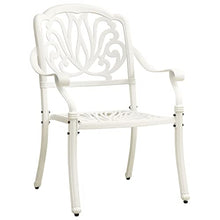 YUHI-HQYD 5 Piece Bistro Set,Conversation Furniture,Afternoon Tea Suit,Party Furniture,Perfect for Patio, Garden, Porch,Family Room,Sitting Area, Cast Aluminum White
