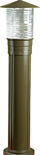 Dabmar Lighting D367-BZ Powder Coated Cast Aluminum Bollard, Bronze