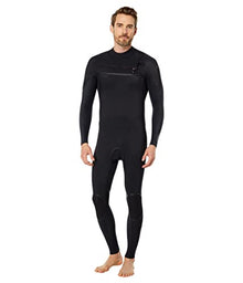 O'Neill Hyperfreak Fire 3/2mm+ Chest Zip Fullsuit A00-Black-Black