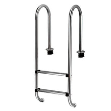 Stainless Steel Pool Ladder Swimming Pool Handrail with Anti-Slip Protection Diameter 42mm Tube Wall Thickness 1mm Need to be Embedded/Silver / 2 Step (Silver 3 Step) (Silver 2 Step)