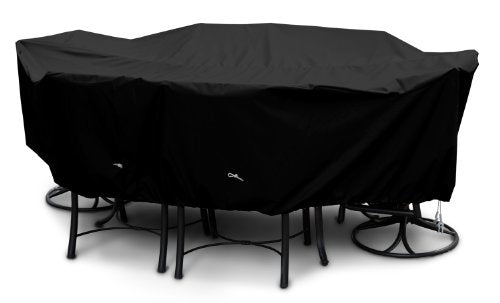 KoverRoos Weathermax 71362 Large High Back Dining Set Cover, 112 by 88 by 36-Inch, Black