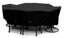 KoverRoos Weathermax 79484 X-Large High Back Dining Set Cover, 121 by 86 by 34-Inch, Black
