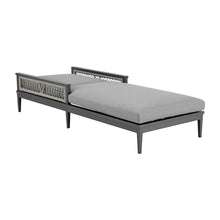 Armen Living Zella Modern Outdoor Patio Chaise Lounge Chair Light Gray
