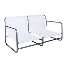 Christopher Knight Home Outdoor Patio 2-Seater Aluminum Loveseat with Water-Resistant Cushions, Modern Metal Frame Sofa with Thick Removable Cushions for Balcony, Backyard, Garden and Deck, Light Gray