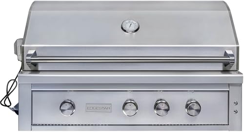 EdgeStar GRL420IBBNG 89000 BTU 42 Inch Wide Natural Gas Built-In Grill with Rotisserie and LED Lighting
