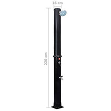 MKLFBY Solar Shower Base, Solar Shower Head Robust Temperature 60°C Energy Saving with Outdoor Faucet for Swimmer