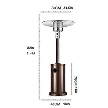 Outdoor Gas Heater Safe Fast Heating Heaters for home Outdoor Heater Intelligent radiator Dumping Protection Garden-B (natural gas) 240 cm (82 in) (240 cm (82 in) B (Natural Gas)
