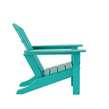 WestinTrends Dylan Adirondack Chairs Set of 8 All Weather Poly Lumber Outdoor Patio Turquoise