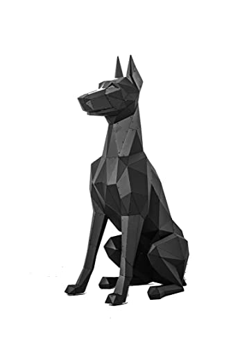 Doberman Metal Sculpture - Handmade Artwork for Home or Garden Decor-3D Metal Standing Sculpture