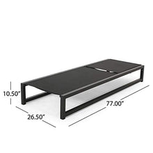 Christopher Knight Home Vivian Outdoor Aluminum Chaise Lounge Set of 2 Black