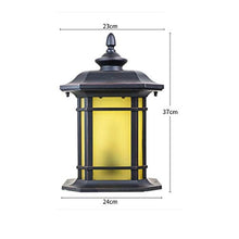 KYTGFH Wall Lamp European Style Outdoor Lamp Garden Courtyard Column Head Villa Lamp Outdoor Waterproof Door Post Lamp Led Wall Post Lamp