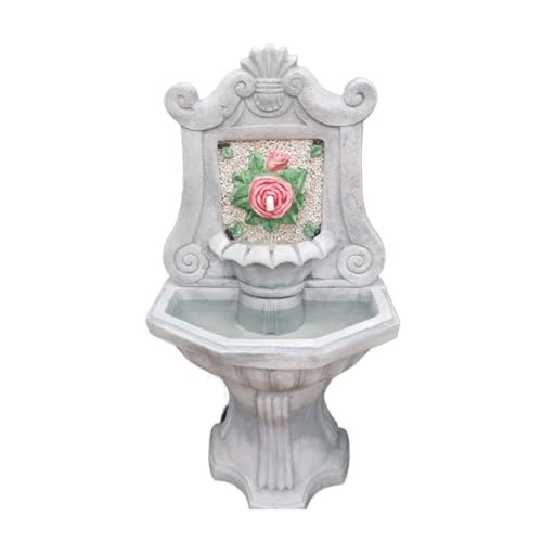 GLigeT Tabletop Fountain Lion Head Flower Circulation Water Outdoor Floor Water Feature, Garden Living Room Pool Water Feature Decoration Tabletop Water Fountain (Color : C), langlang2023