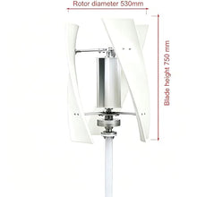 Wind Turbine Generator Kit 24V 24V Portable Wind Turbine Generator Kit with 3 Blade/Controller for Solar Wind Power Manufacturer Equipment 100-300W(Actual Labeling)(300W,24V)