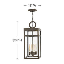 Hinkley Porter Collection Medium Hanging Lantern 120V Oil Rubbed Bronze