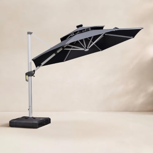 OROTLECT 144'' Lighted Cantilever Umbrella