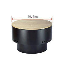 DIY BBQ Grill Round Charcoal Stove Outdoor Bacon Portable Barbecue Grills, Has Excellent Heat Dissipation, Prevents Rust