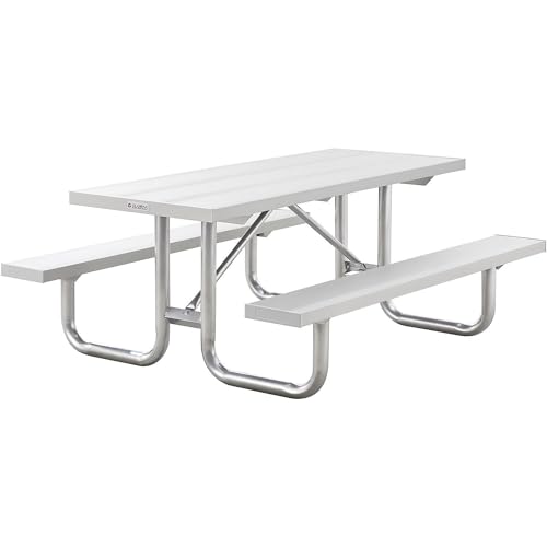 Global Industrial 6' Heavy-Duty Aluminum Picnic Table