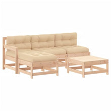 HEFZGDB 5 Piece Patio Lounge Set with Cushions Solid WoodOutdoor Furniture Set Patio Set Patio Furniture setsSuitable for Garden, Patio, Courtyard.