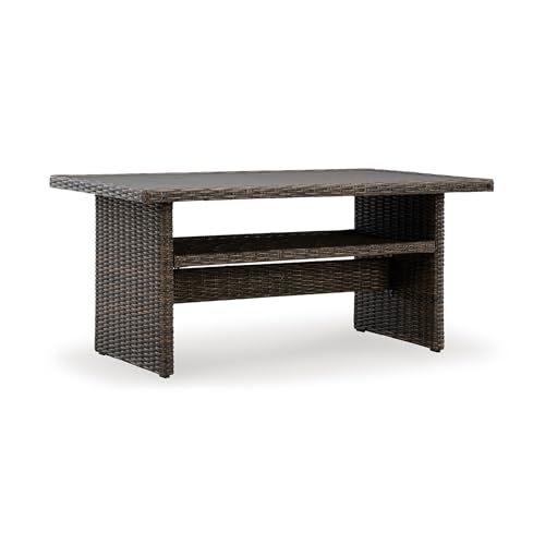 Signature Design by Ashley Brook Ranch Outdoor Dining Table with Storage