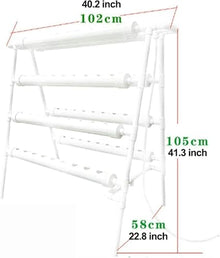 WRTYHGVGT Hydroponics Growing System 72 Sites 8 Pipes Hydroponic Grow Kit Garden Planting Equipment Nft Soilless Balcony Indoor Greenhouse Tool Lettuce Strawberry Hydroponic Tower