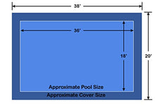 Loop - Loc 18' x 38' Rectangle Loop-Loc II Blue Super Dense Mesh In-Ground Pool Safety Cover