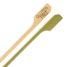 BambooMN Gluten Free Label Bamboo Paddle Picks - 5.9" - 10,000 Pieces