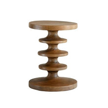 Couch Side Table Home Creative Solid Wood B& Hotel Sofa Side Table Balcony Small Round Narrow End(A)