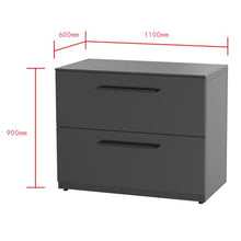 cozze® Elements Outdoor Kitchen 110 Drawer Module with 15mm HPL Worktop, Modular Outdoor Kitchen Cabinet, Galvanized Powder-Coated Steel, Adjustable Feet, Matt Black, 90 x 110 x 60 cm