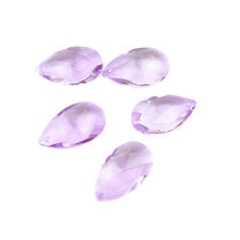 38mm/50mm/63mm/76mm/89mm Lilac Tear Drop Glass Crystal Prism DIY Pendant Chandelier Jewelry Suncatcher Spacer Faceted,89mm 20pcs