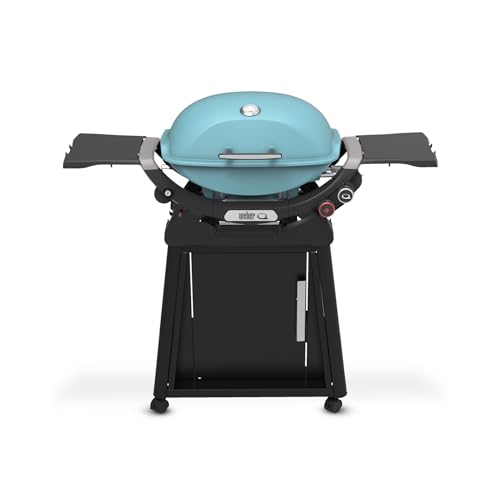 Weber® Q 2800N+ Portable Grill with Stand, Propane Grill, Sky Blue
