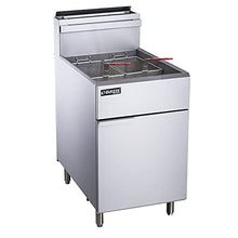 Dukers DCF5-NG Natural Gas Commercial Floor Deep Fryer with 5 Tubes Burners 70lb 150,000 BTU