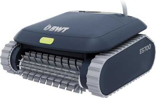BWT ES700 Corded Pool Robot - Lightweight Automatic Pool Cleaner with Gen Core 7 Smart Navigation, Anti-Tangle Cable Control, Single Fine Filter, for Inground & Above Ground Pools Up to 36ft