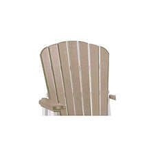American Furniture Classics Double Glider w/Table Weatherwood and White