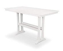 Trex Outdoor Furniture™ Farmhouse Trestle 37" x 72" Bar Table in Classic White