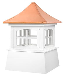 Good Directions Windsor Vinyl Cupola with Copper Roof 54" x 82" White