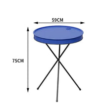 TBJEN Outdoor Club Bistro Bar Sets,Round Metal Paint Bucket Footstool, Furniture, Set, Patio Table and Chair 4 Pieces,Personalized,Industrial Style,Commercial(D)