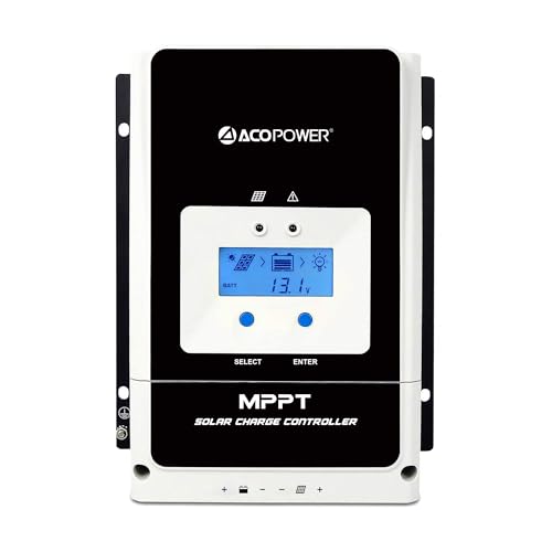 ACOPOWER 600 Watt Solar Panel Kit, 6x100W Solar Panels with LCD Charge Controller/Mounting Brackets/Y Connectors/Solar Cables/Cable Entry housing(600W MPPT50A Kit) 0 Ah