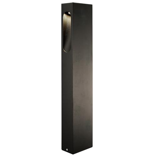 Eurofase Architectural Outdoor LED Bollard Path Light – 2.8" Modern Black Exterior Light for Landscape & Outdoor Spaces, 187 Lumens, 3000K Warm White, Wet Rated