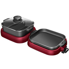 Hot Pot Barbecue Integrated Pot Home Smokeless Electric Barbecue Pan Roaster Electric Grill Kitchen Appliances(E)