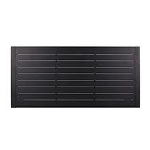 Seeheool Rectangular Outdoor Dining Table with Metal Frame for Patio Backyard Garden Deck Porch 70" x 35" x 30" Black