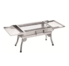 Barbecue Charcoal Grill Portable Charcoal BBQ Grill Collapsible Portable Grill Camping Outdoor Cooking Tools Portable Grill Portable Charcoal Grill(Silver)
