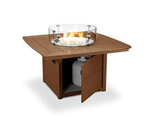POLYWOOD® Nautical 42" Fire Pit Table in Teak