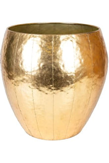 SODEF Metal Planter Pot Patchwork Design Gold 19.7x21.7 in Large Decorative Indoor Outdoor Home Office - Gold