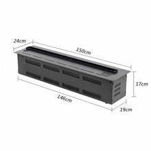 Atomized Fireplace Water Steam Fireplace Recessed Remote Control Simulation Flame Flame Household(Medium)