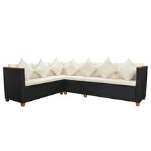 AMBERARD Patio Furniture Set Set of 5 Black Furniture Set
